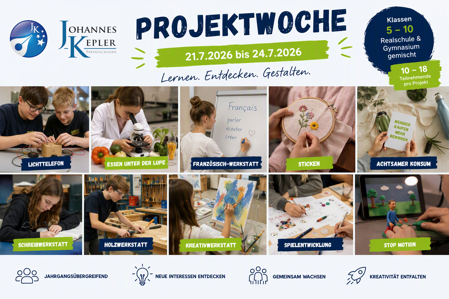 Projektwoche an der JKP: Lernen einmal anders